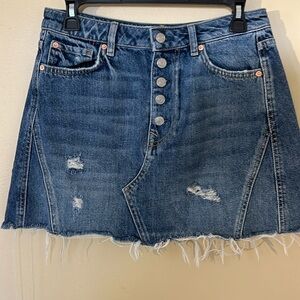 We The Free mini Denim Skirt